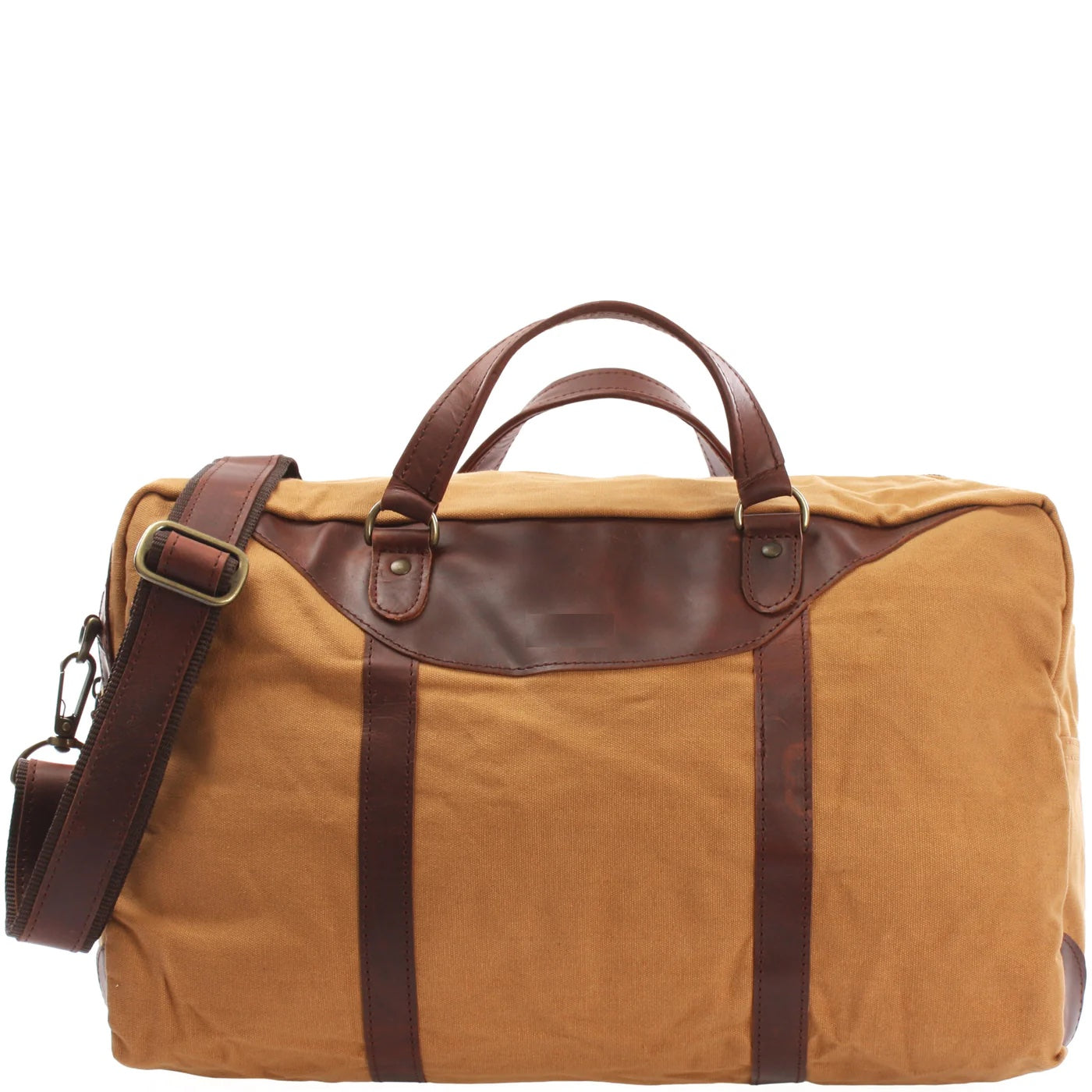 Soft Canvas Leather Messenger Bag