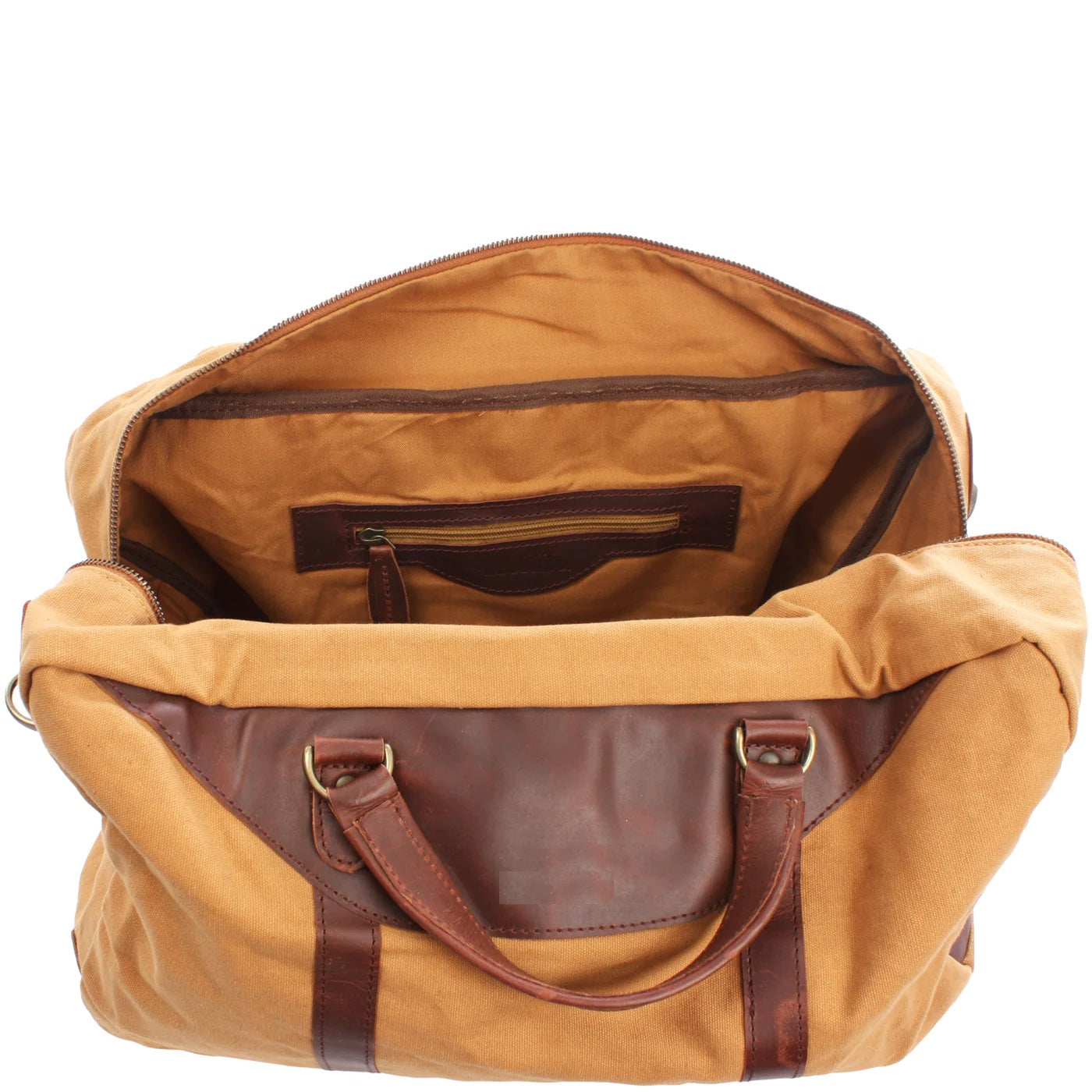 Soft Canvas Leather Messenger Bag