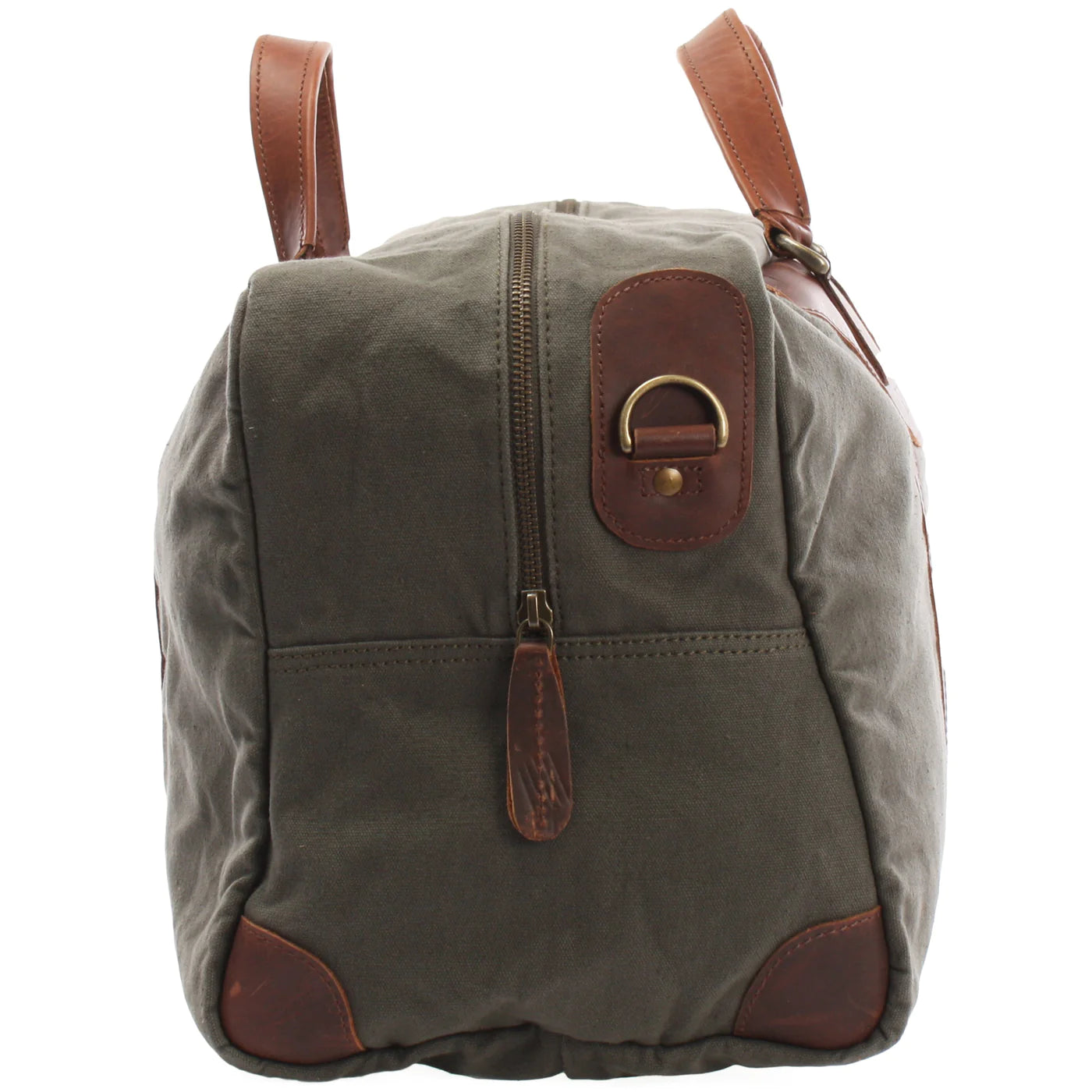 Soft Canvas Leather Messenger Bag