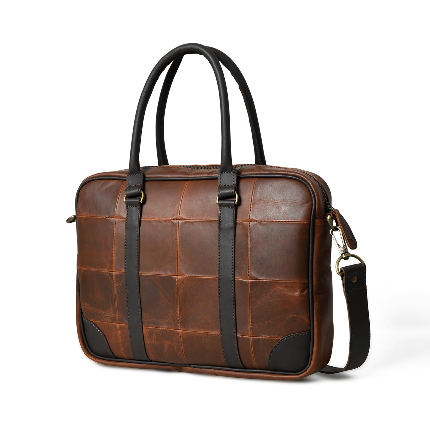 Cow Waxy Leather Laptop Bag