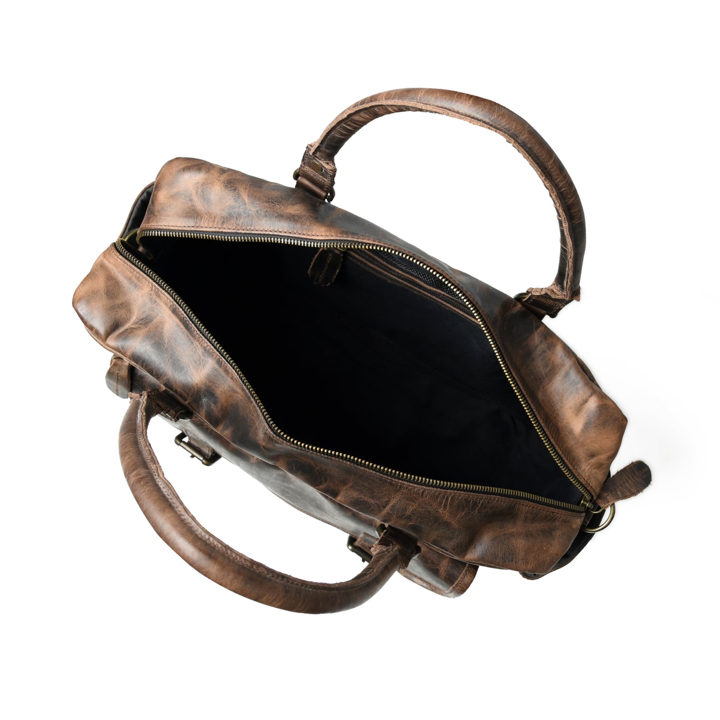 Timeless Charm: Cow Waxy Leather Laptop Bag