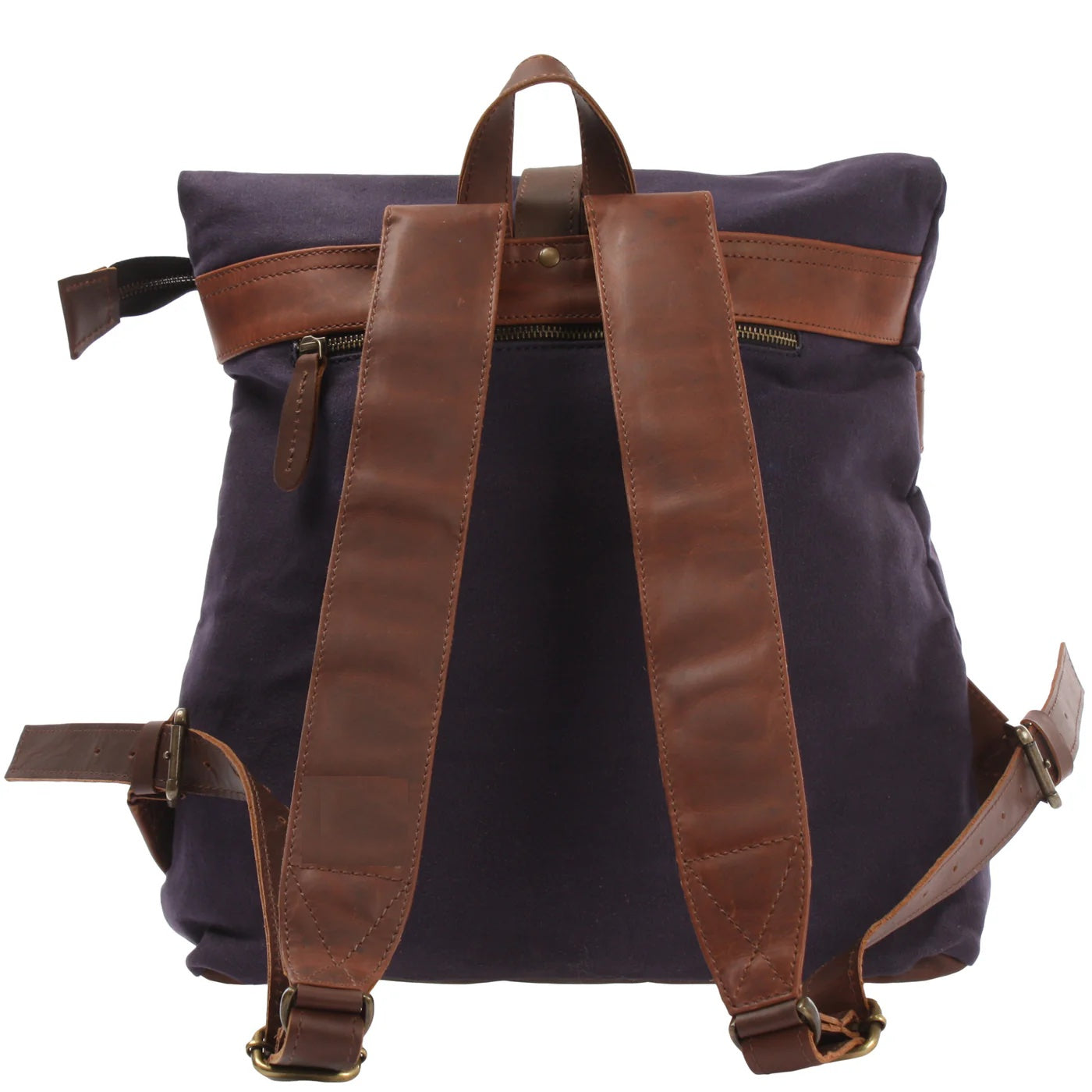 Canvas & Waxed Leather Backpack