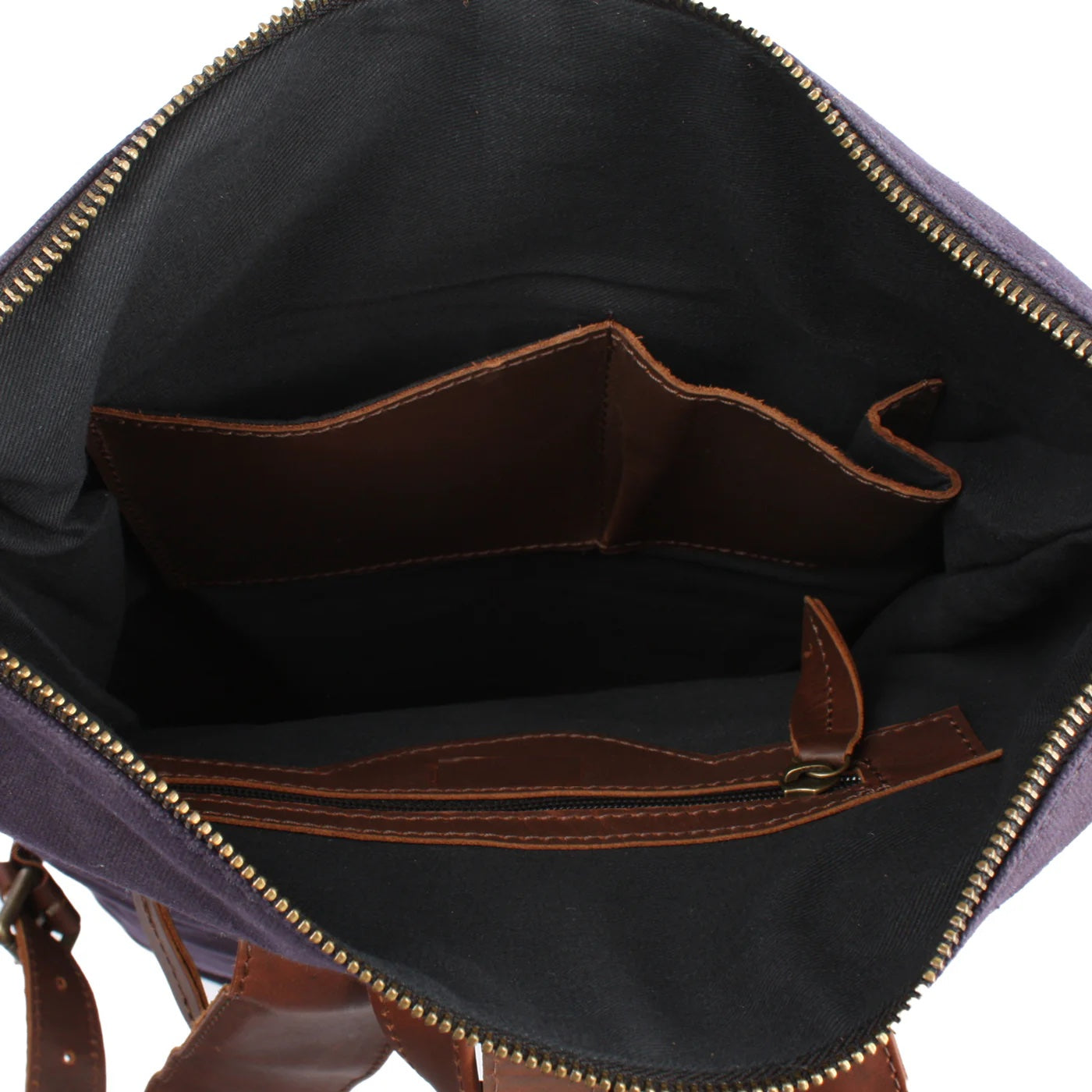 Canvas & Waxed Leather Backpack