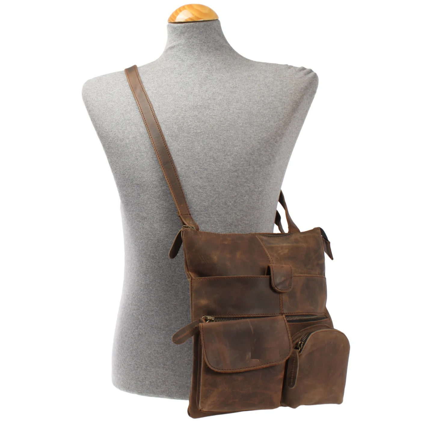 Cowhide Leather Crossbody Bag