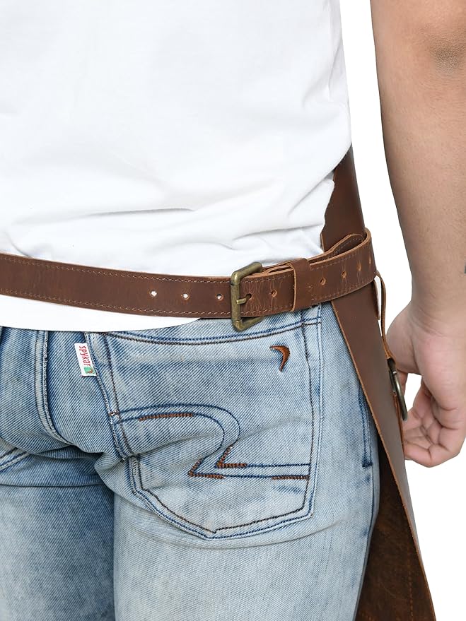 Artisan Full-Grain Leather Work Apron