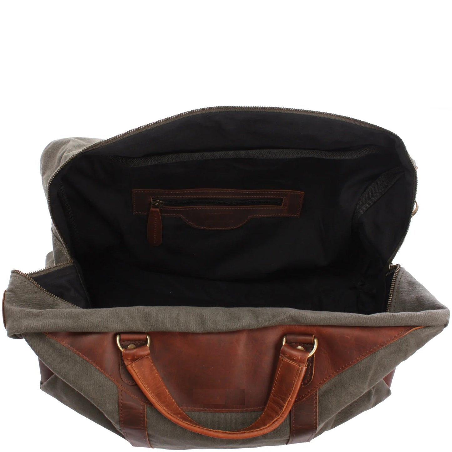 Soft Canvas Leather Messenger Bag