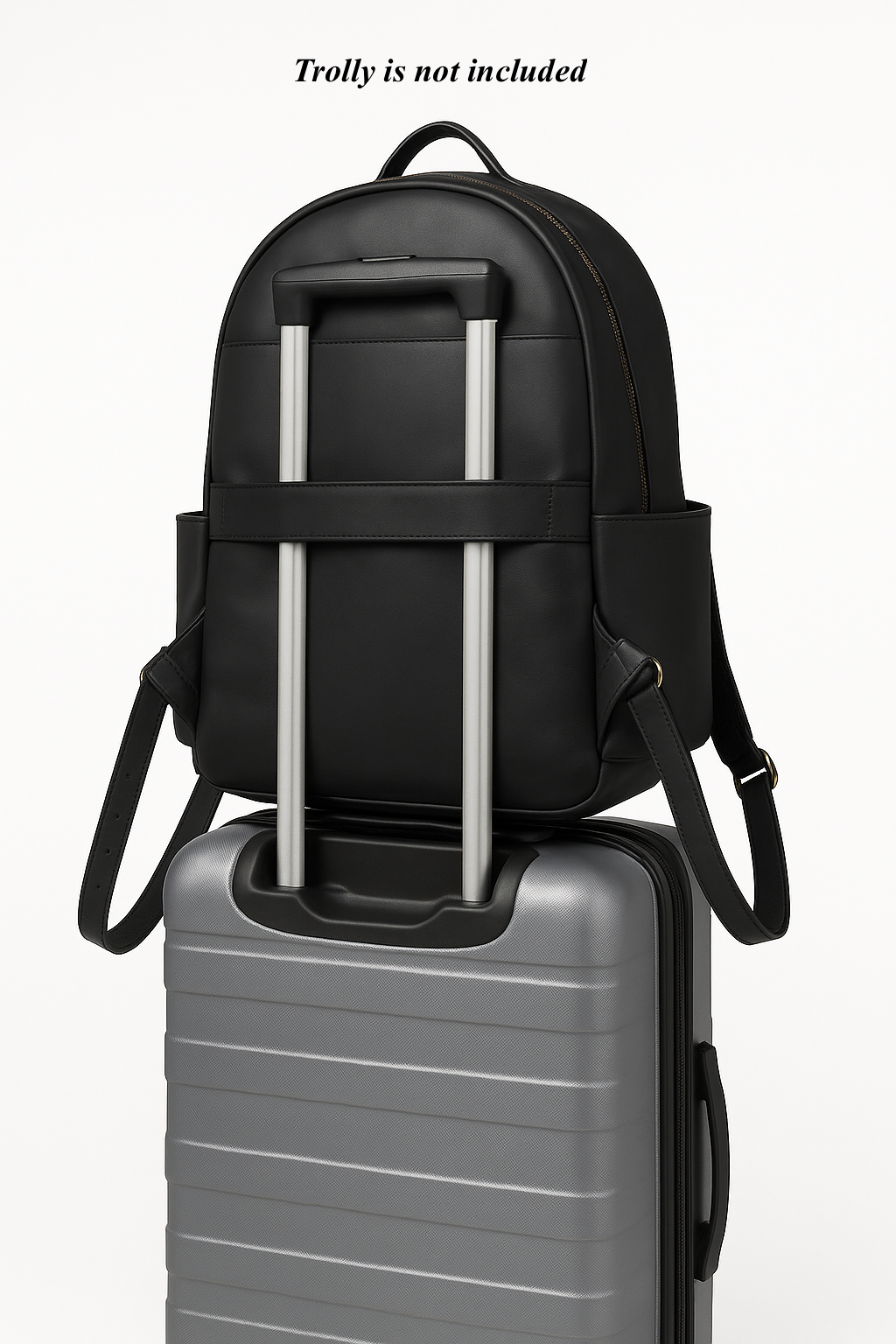 Elegant Waxed Leather Multi-Compartment Bag