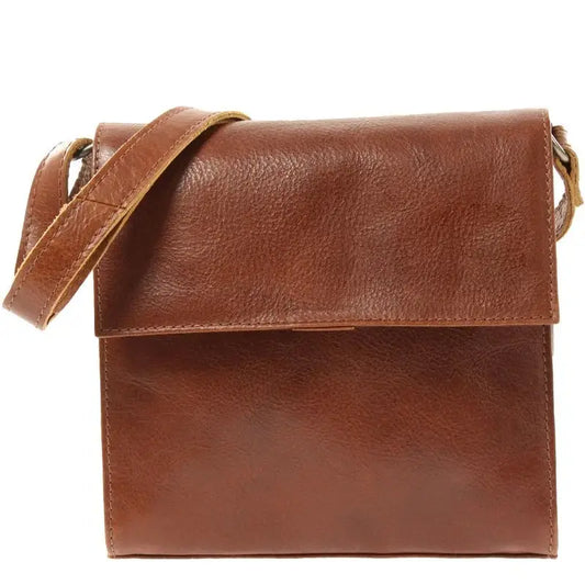 Buffalo Leather Crossbody Bag - Compact & Durable