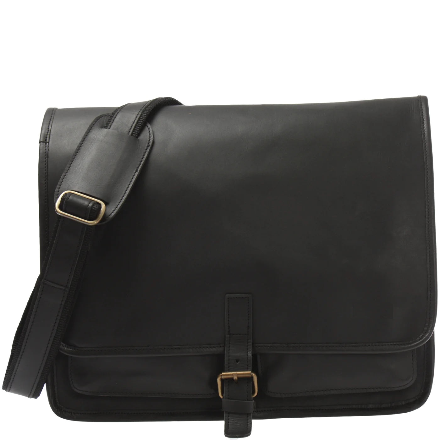 Versatile Traveler: Leather Messenger Bag