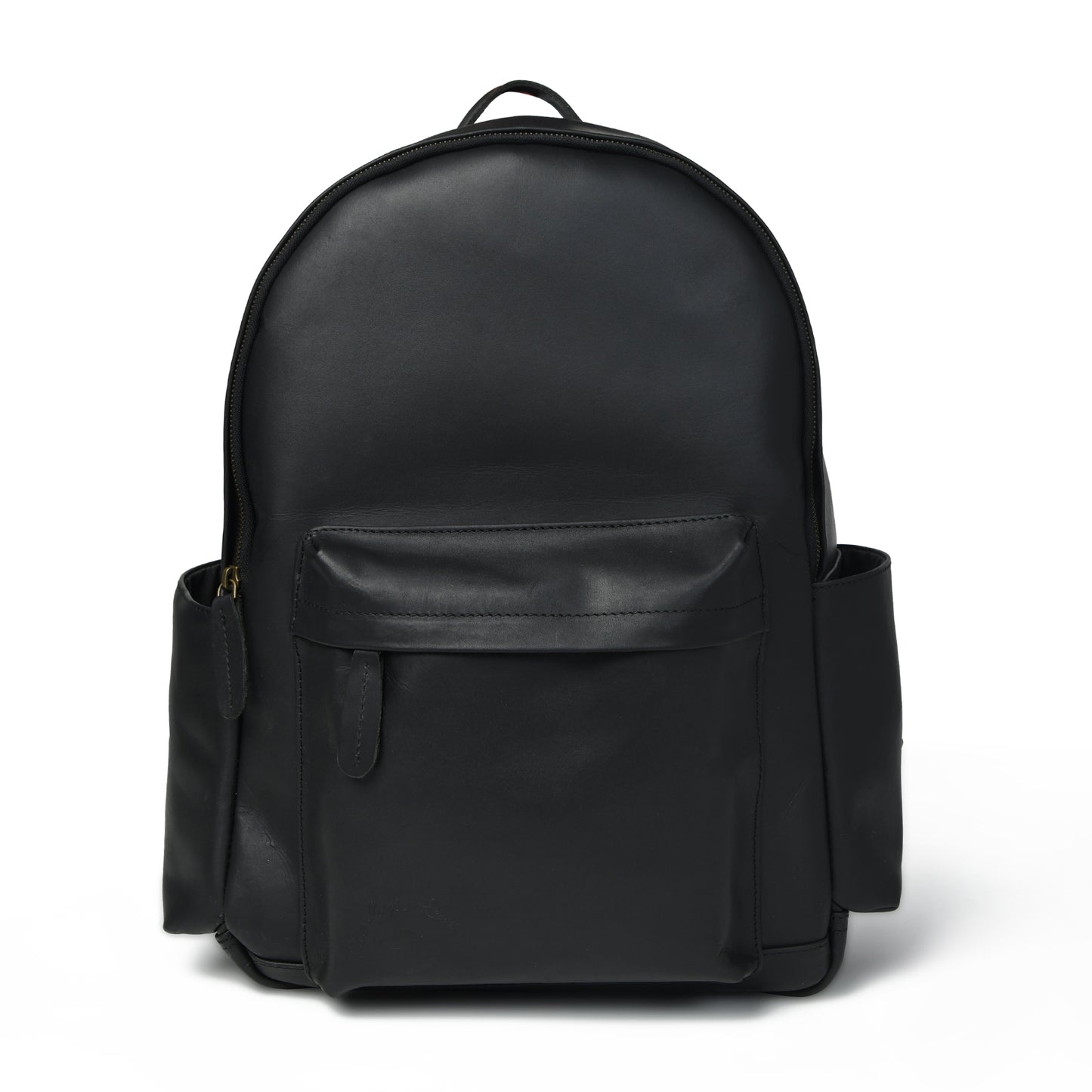 Elegant Waxed Leather Multi-Compartment Bag