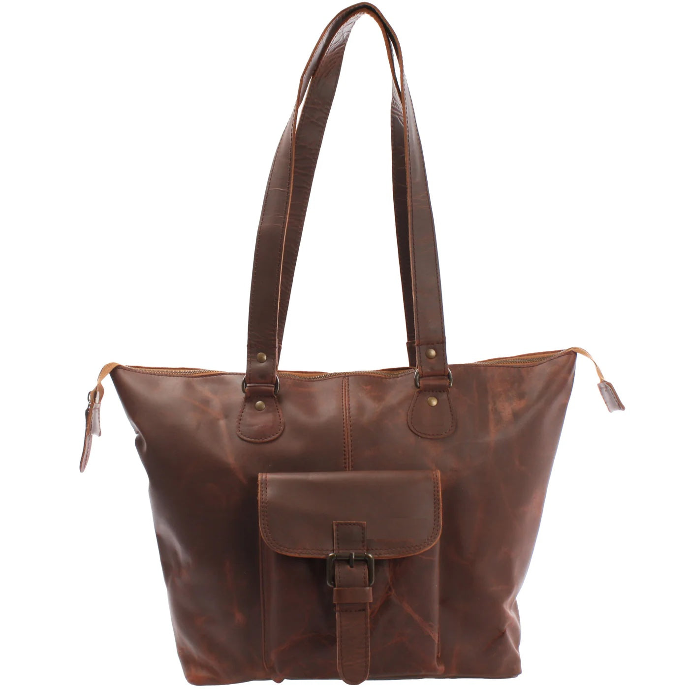 Urban Whisper: Waxed Leather Messenger Bag