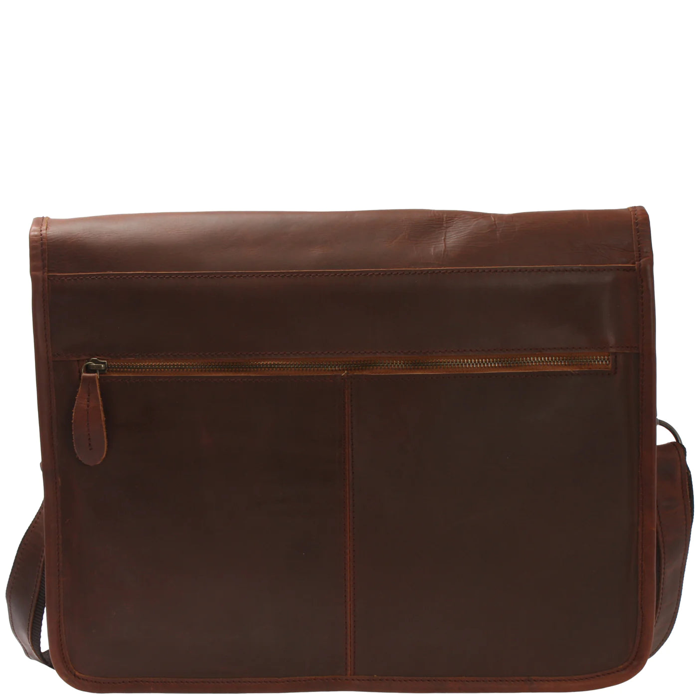 Versatile Traveler: Leather Messenger Bag