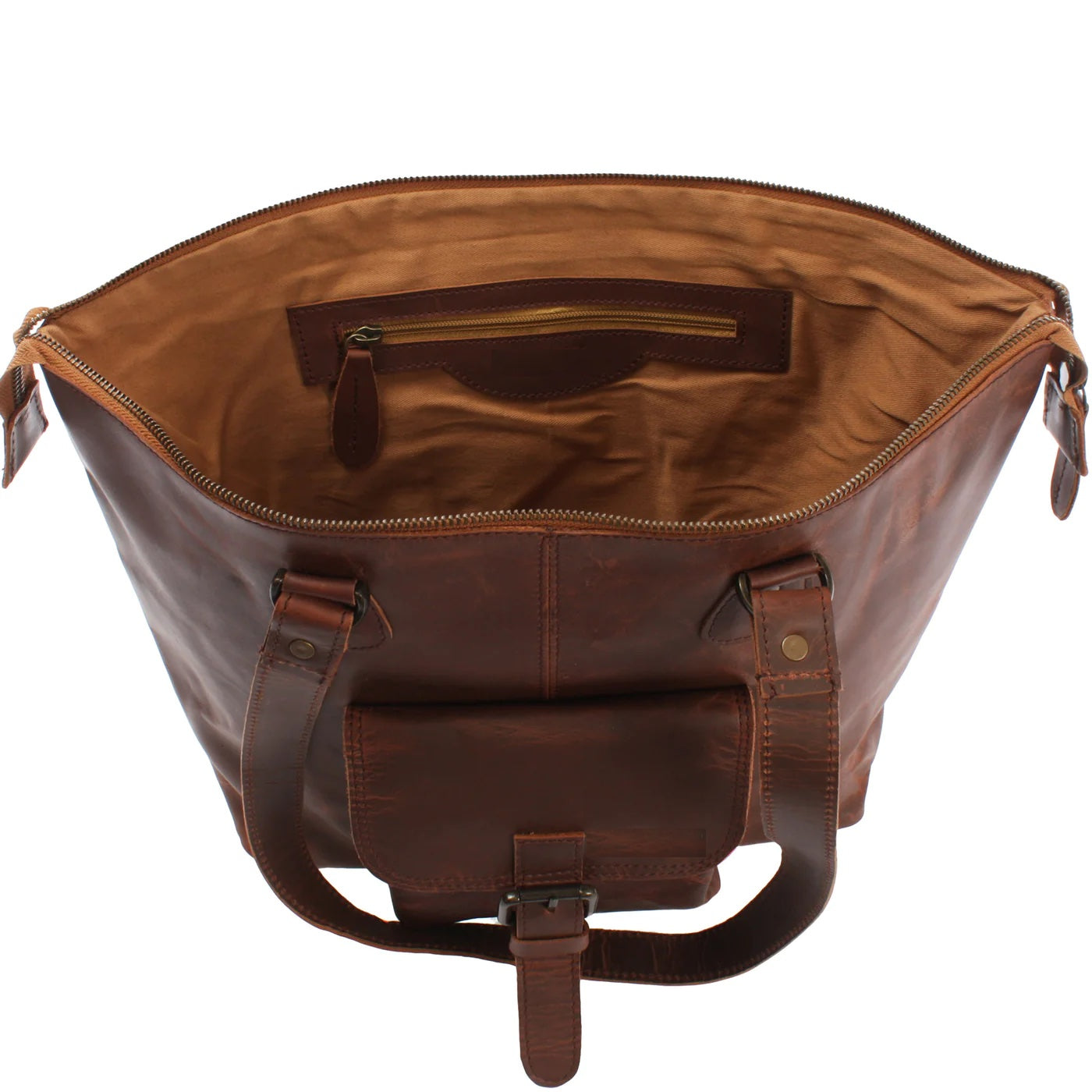 Urban Whisper: Waxed Leather Messenger Bag