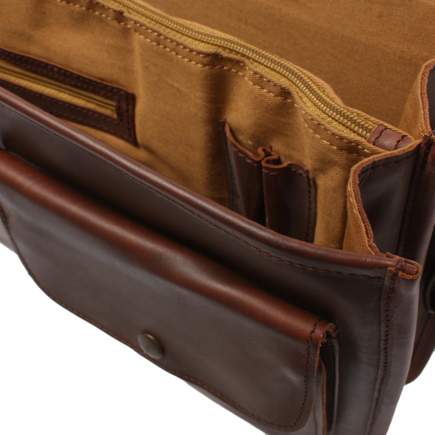 Versatile Traveler: Leather Messenger Bag