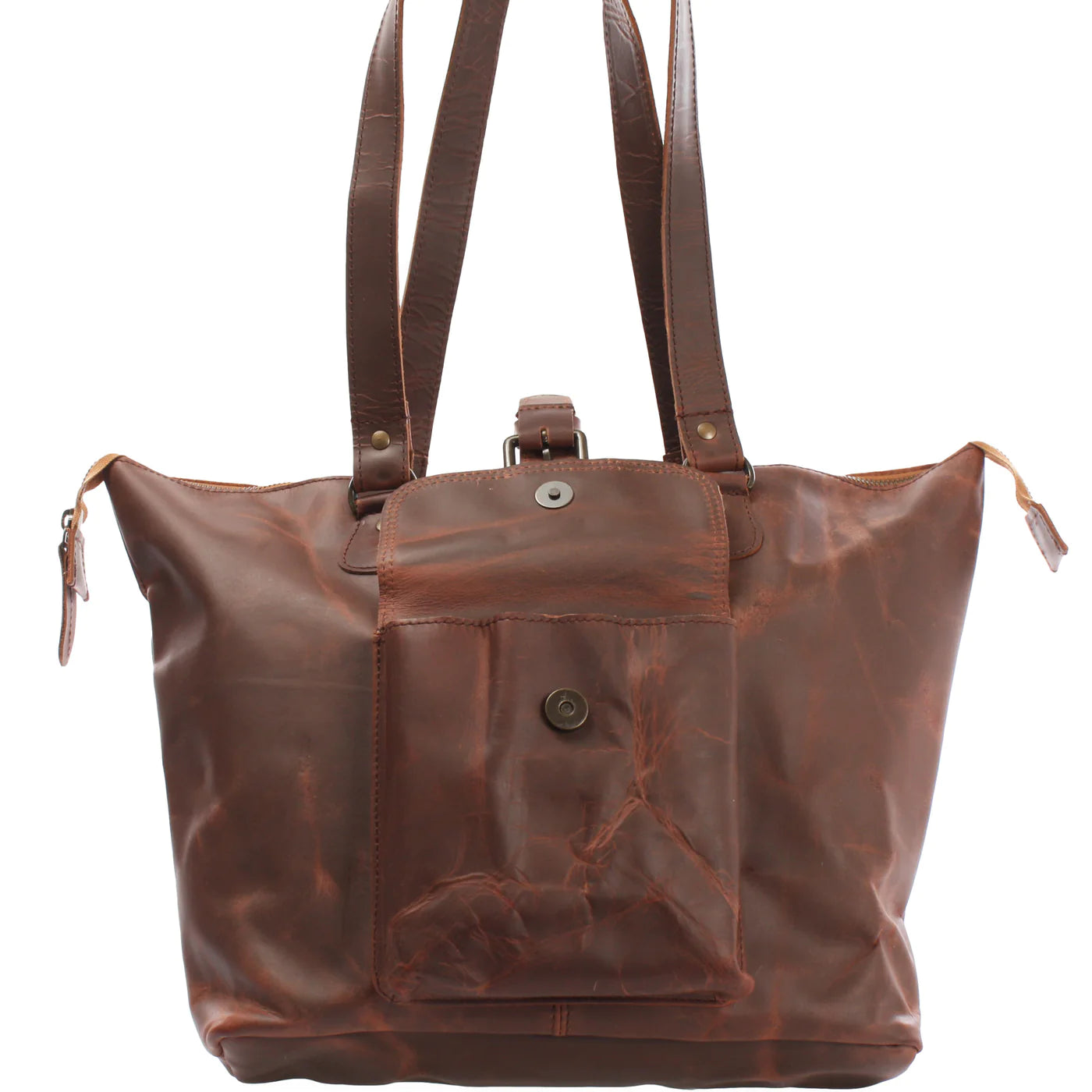 Urban Whisper: Waxed Leather Messenger Bag