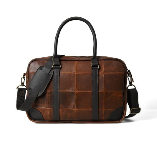 Cow Waxy Leather Laptop Bag