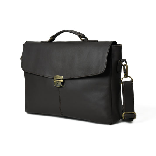 Urban Pulse: Dynamic Leather Laptop Bag