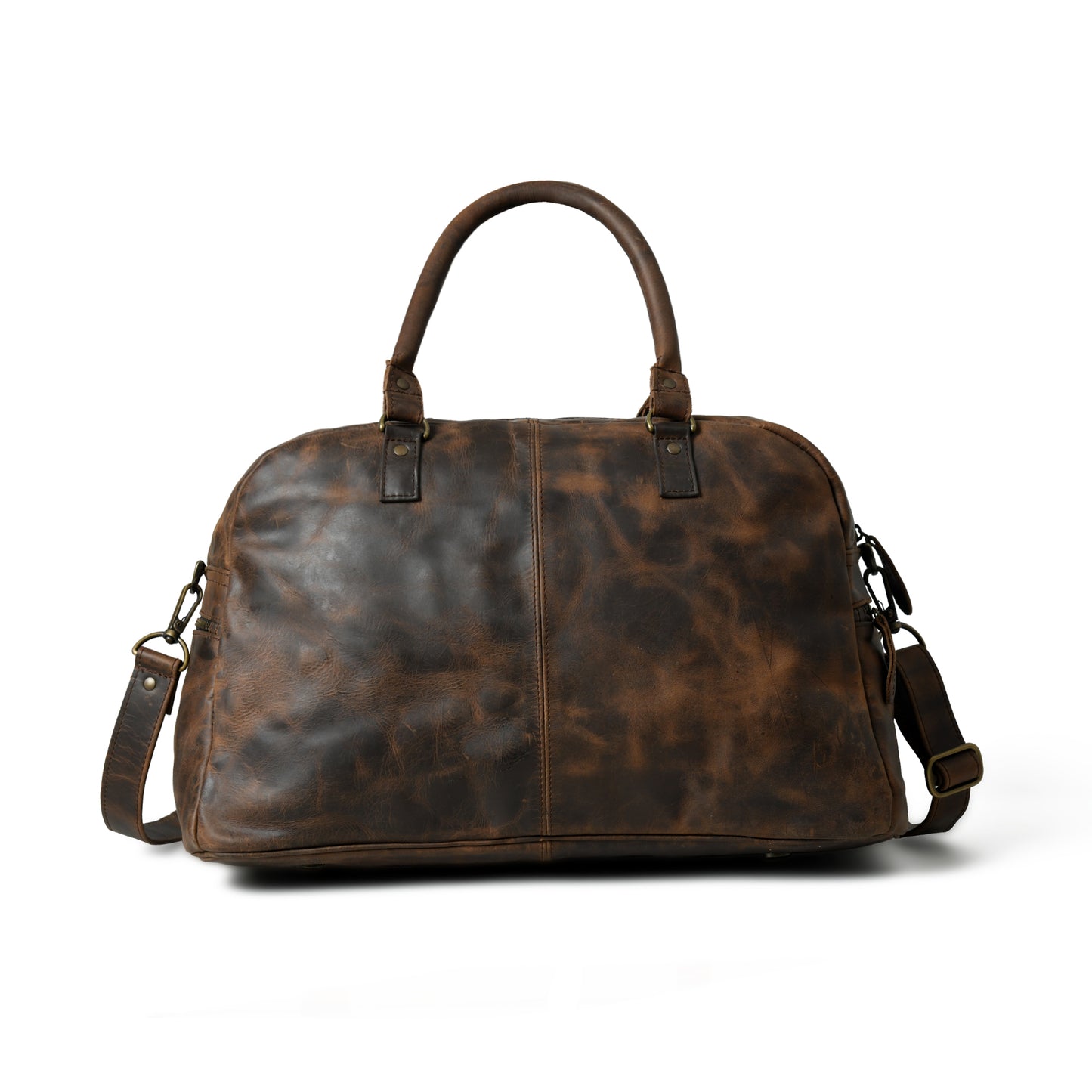 Elegance with the Cow Waxy Leather Travel Bag