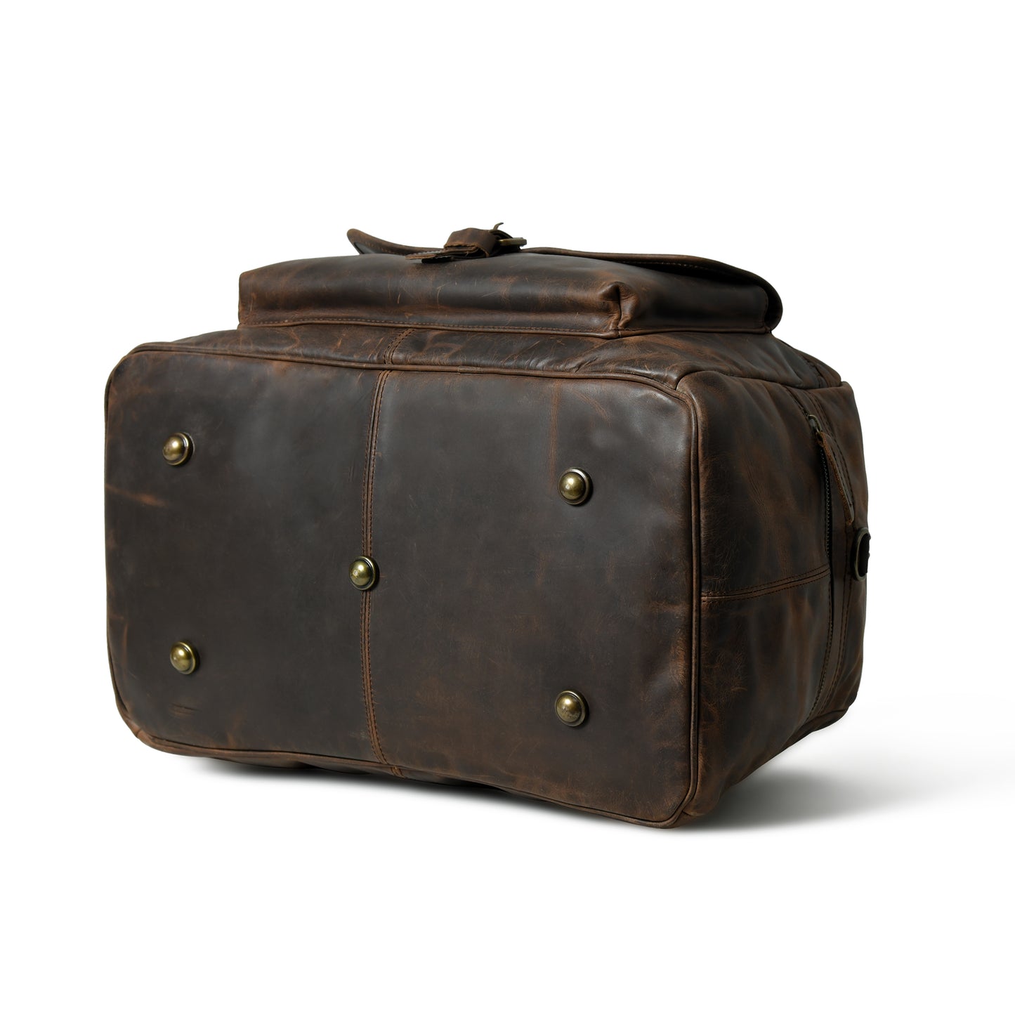 Elegance with the Cow Waxy Leather Travel Bag