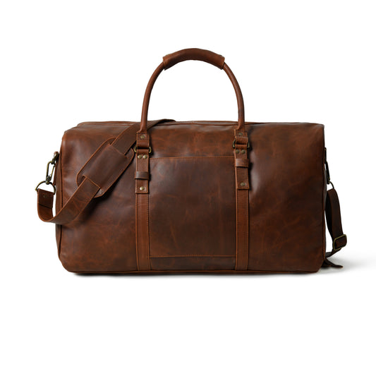 Voyage in Style with Cow Waxy Leather Travel Bag