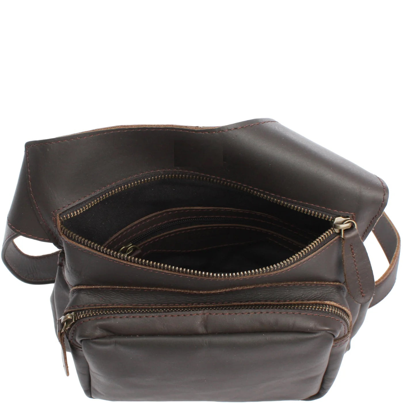 Unisex Cowhide Leather Shoulder Bag