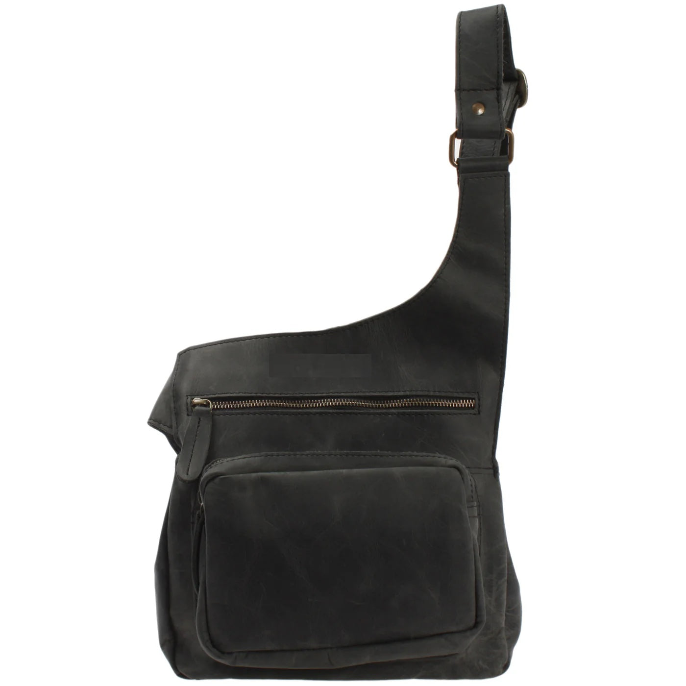 Unisex Cowhide Leather Shoulder Bag