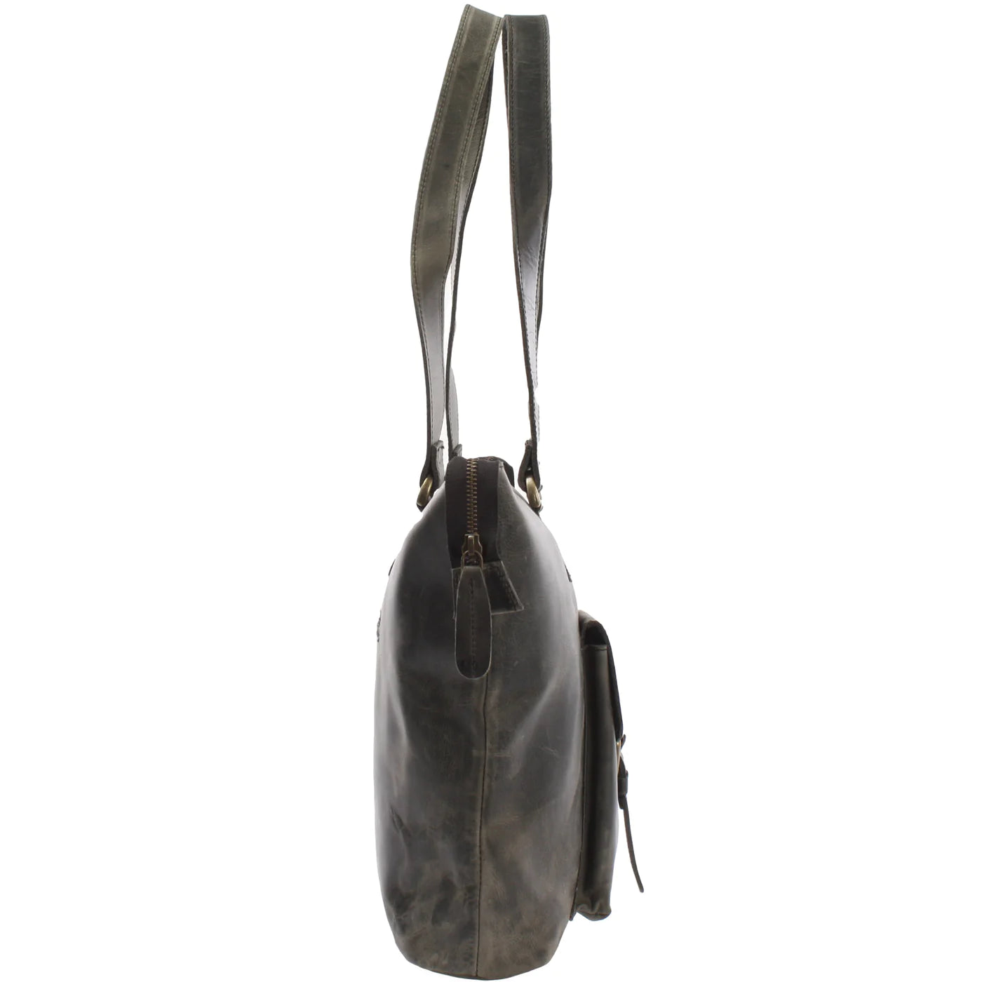 Urban Whisper: Waxed Leather Messenger Bag